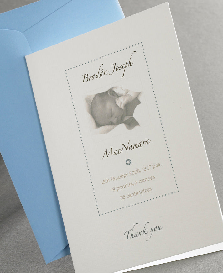 Baby Thank You Card Bi-Fold