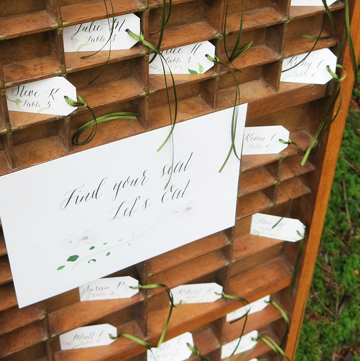 Forest Luggage Table Plan