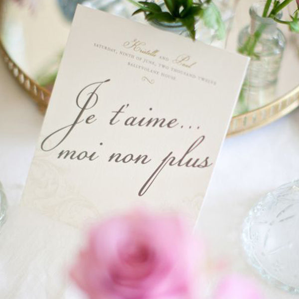 Song Titles - Table Name cards