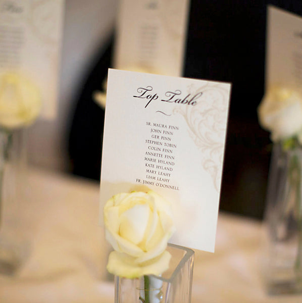Vase Table Plan