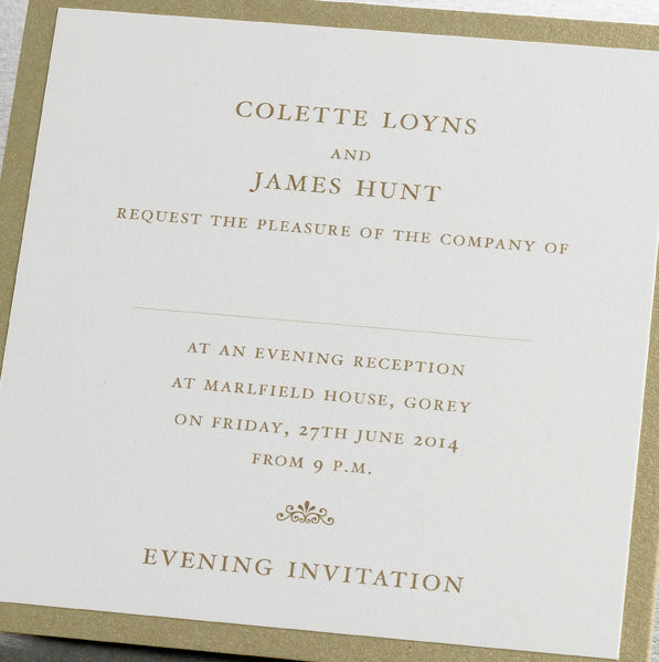 Susan Evening Invitation